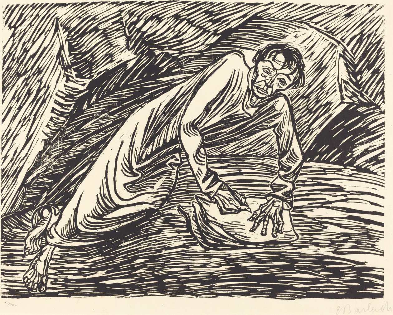 The Writing Prophet (Sankt Johannes på Patmos) av Ernst Barlach