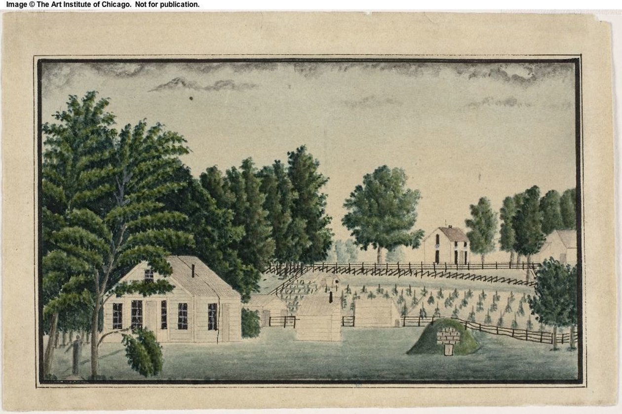 Konstnärens gård och vingård av Ernst Damitz