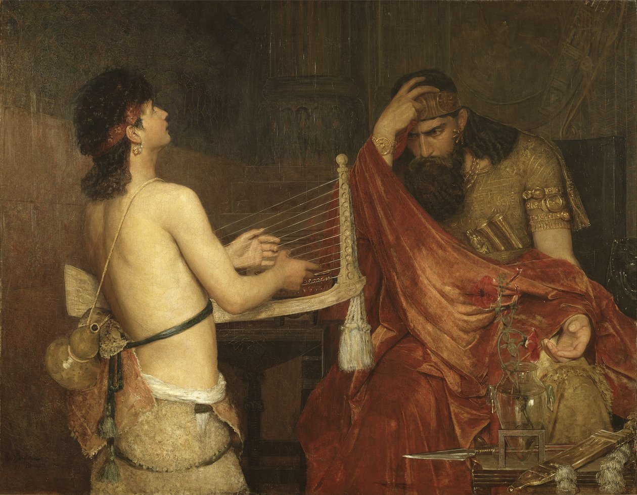David och Saul, 1878 av Ernst Josephson