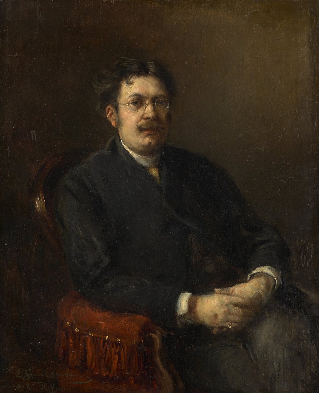 Målaren Karl Heffner av Ernst Karl Georg Zimmermann