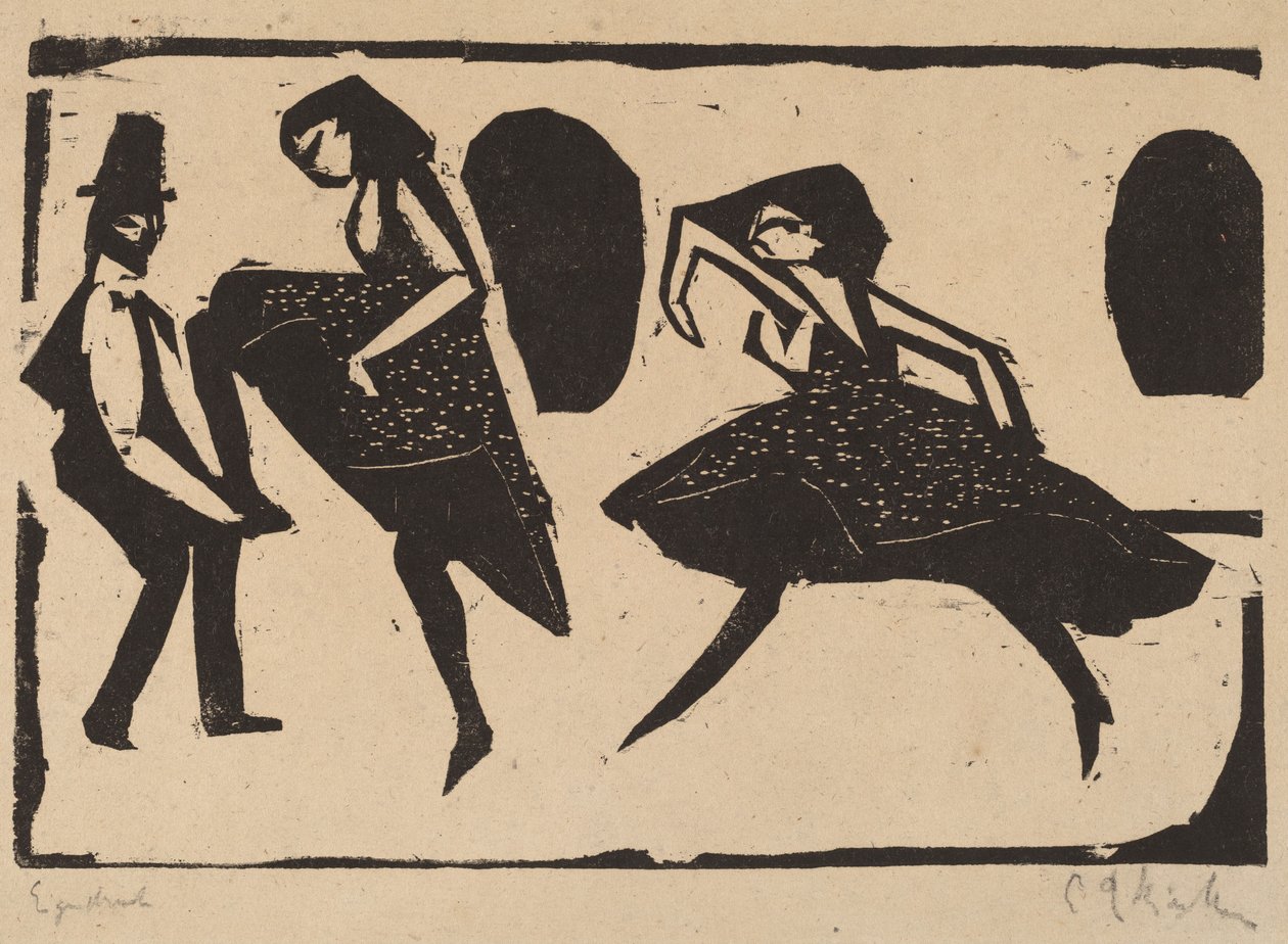 Akrobatisk dans, 1911. av Ernst Ludwig Kirchner