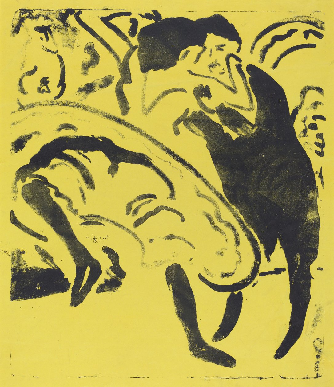 Dansande par, 1909. av Ernst Ludwig Kirchner