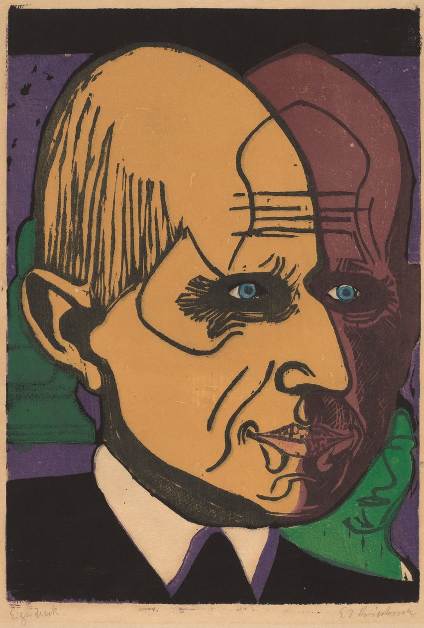 Chef för Dr Bauer, 1933. av Ernst Ludwig Kirchner