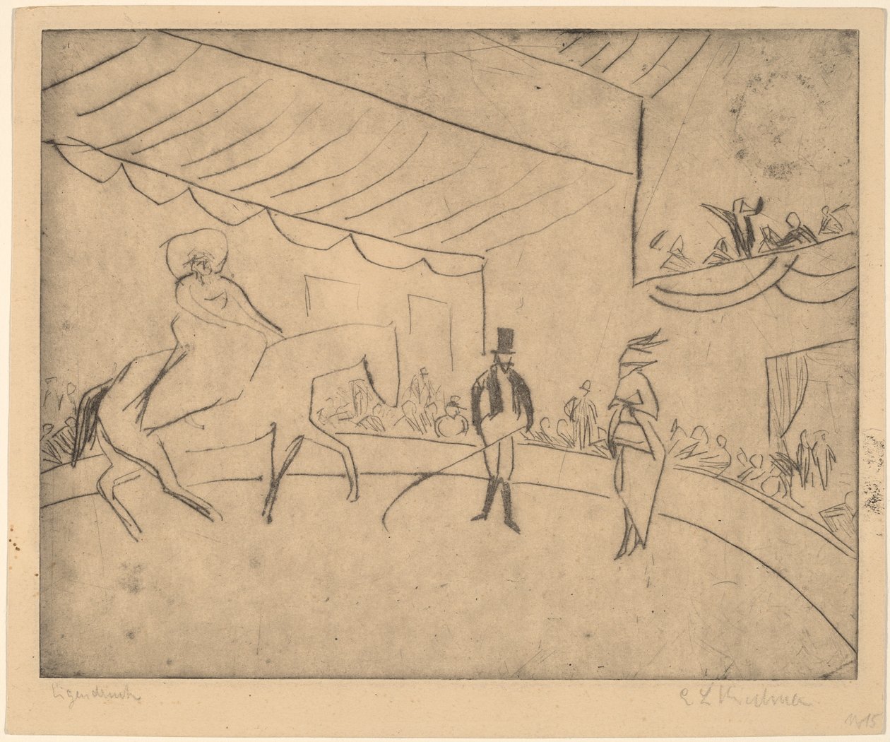 Hippodromen, 1910. av Ernst Ludwig Kirchner