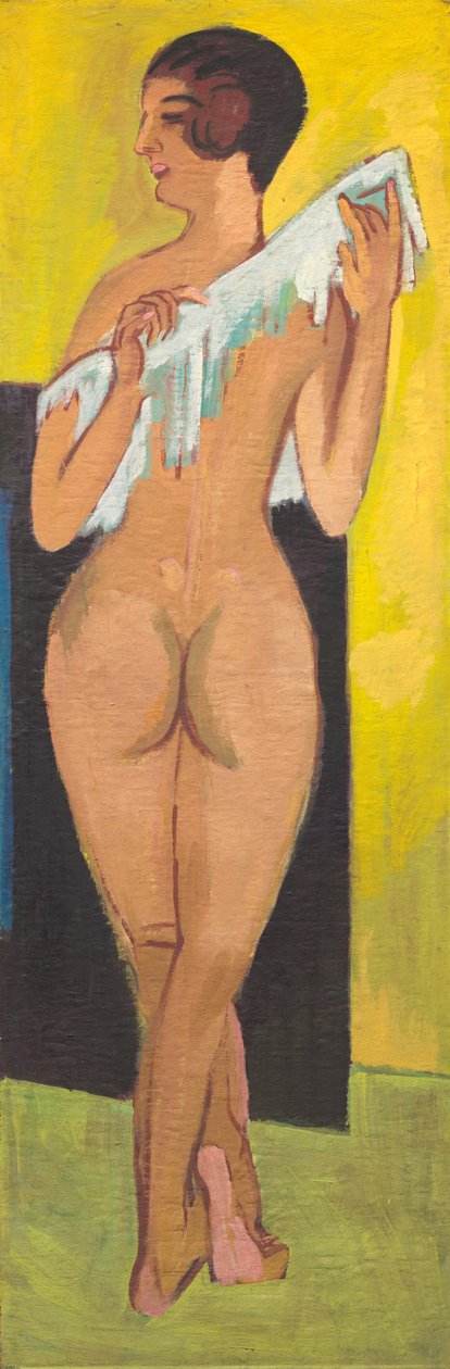 Nakenfigur [omvänd], 1907. av Ernst Ludwig Kirchner