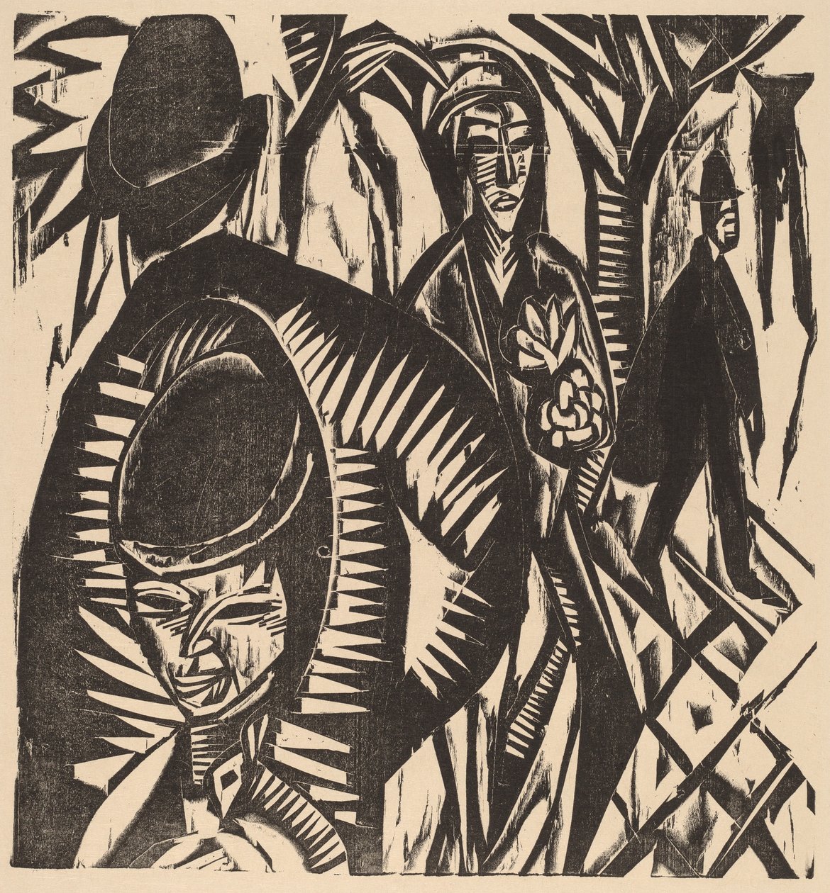 Gatubild efter regnet, 1914. av Ernst Ludwig Kirchner