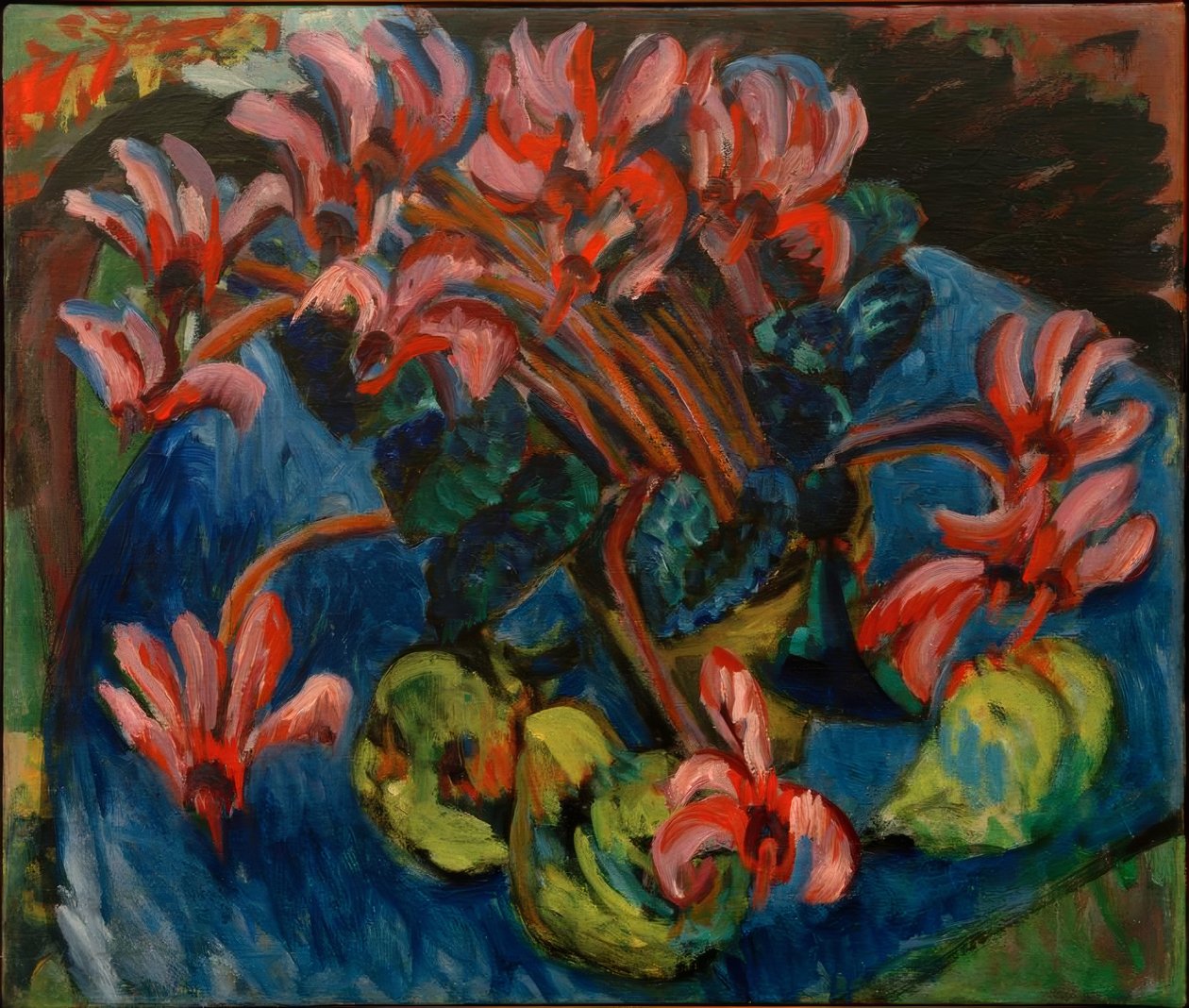 Cyclamen till jul av Ernst Ludwig Kirchner