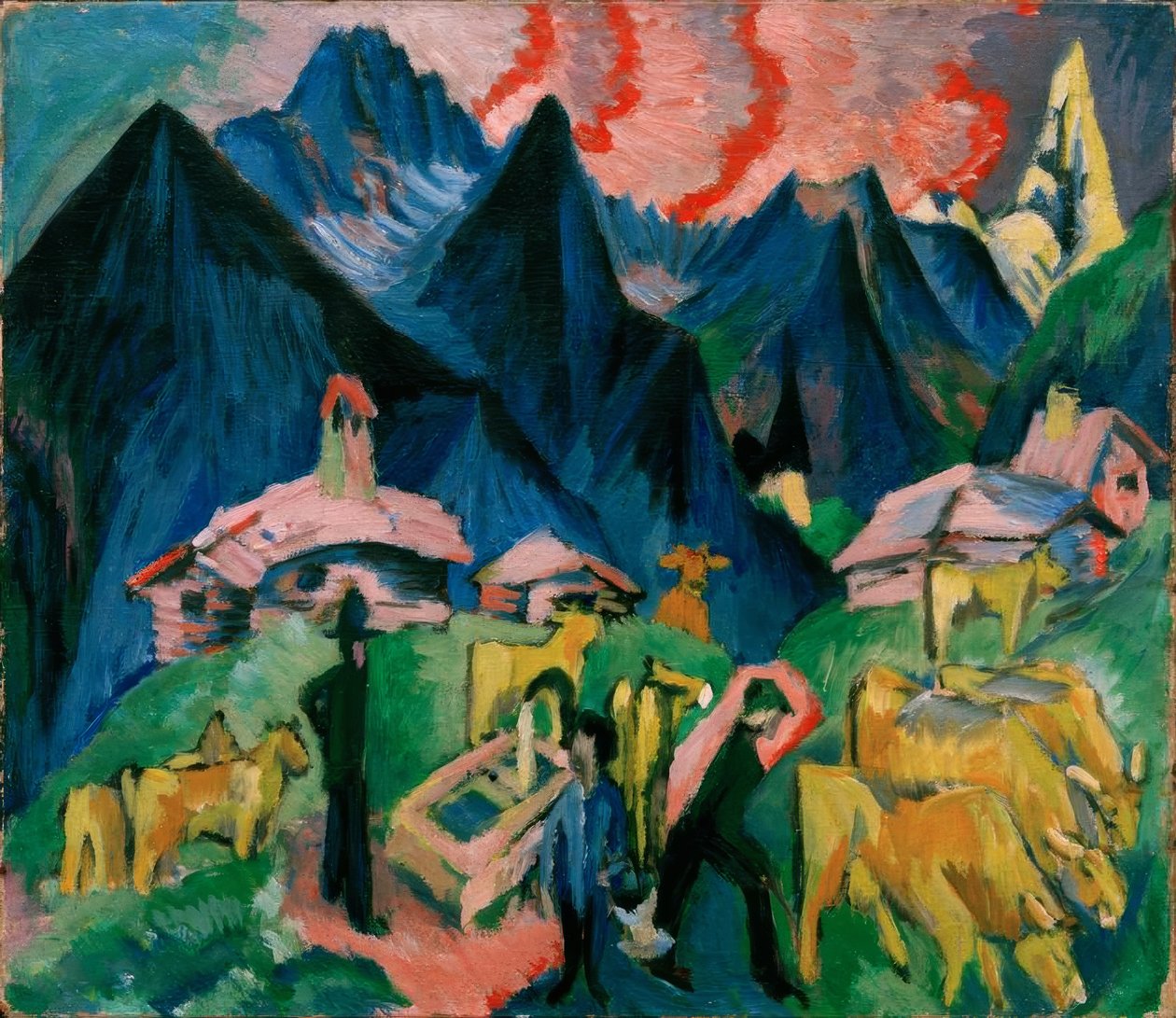 Alpint liv av Ernst Ludwig Kirchner