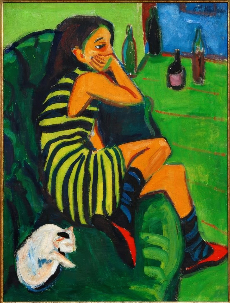 Artistin - Marcella av Ernst Ludwig Kirchner