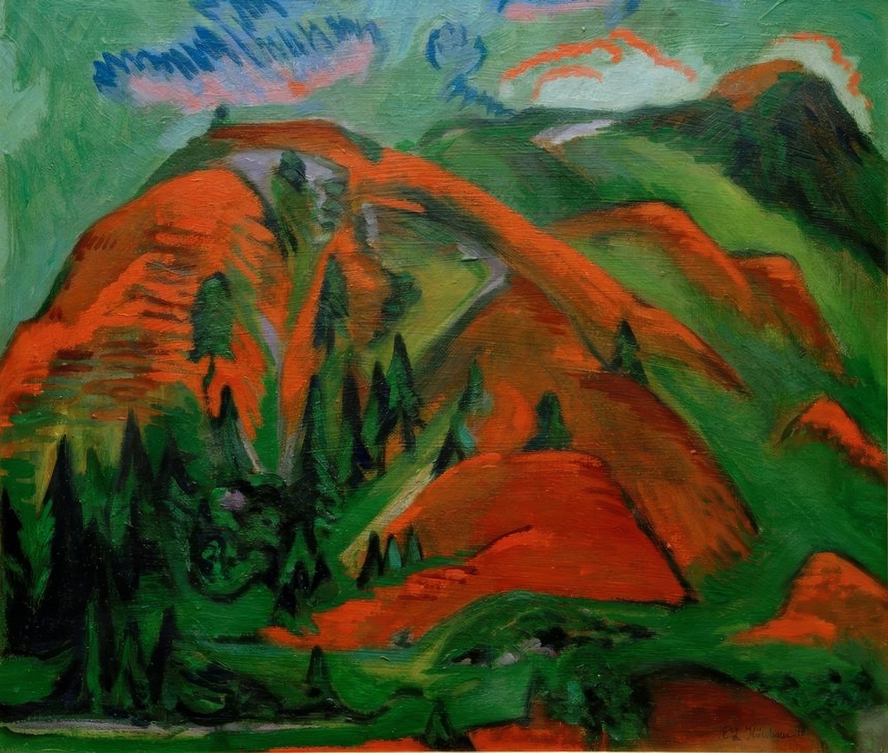 Trädgräns av Ernst Ludwig Kirchner