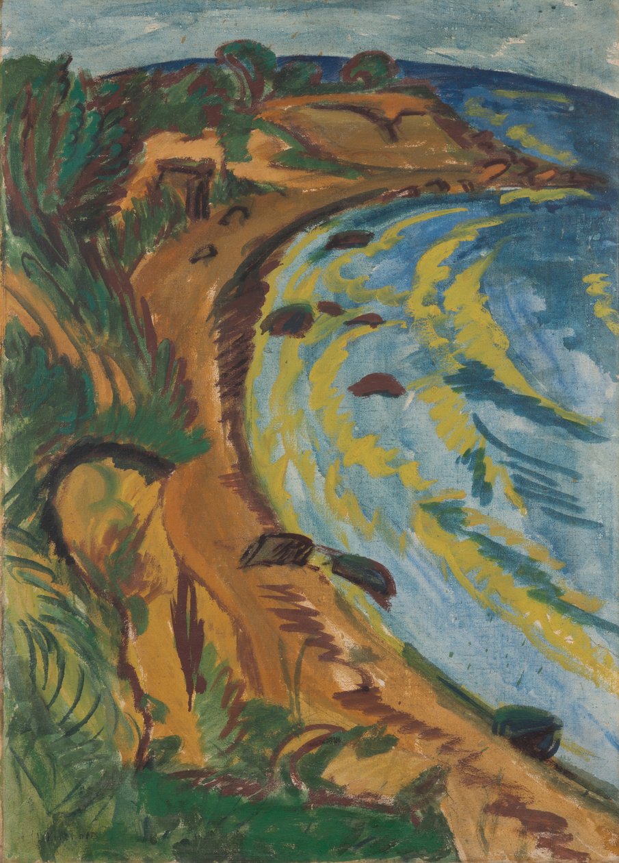 Bukt vid Fehmarns kust av Ernst Ludwig Kirchner