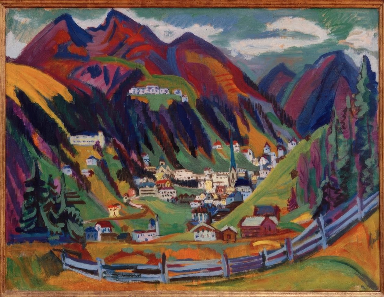 Utsikt över Davos av Ernst Ludwig Kirchner