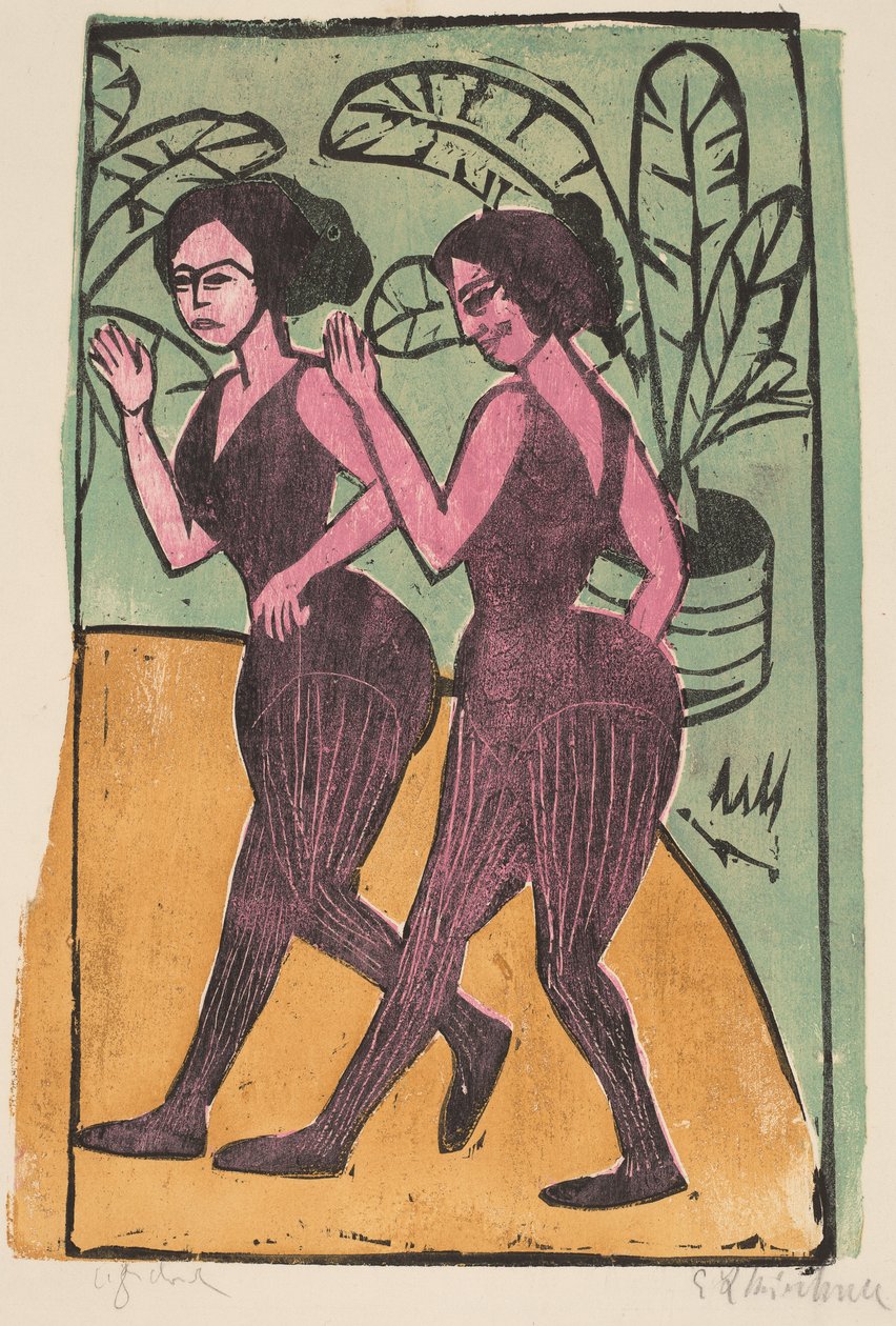 Engelska stegdansare, 1911 av Ernst Ludwig Kirchner