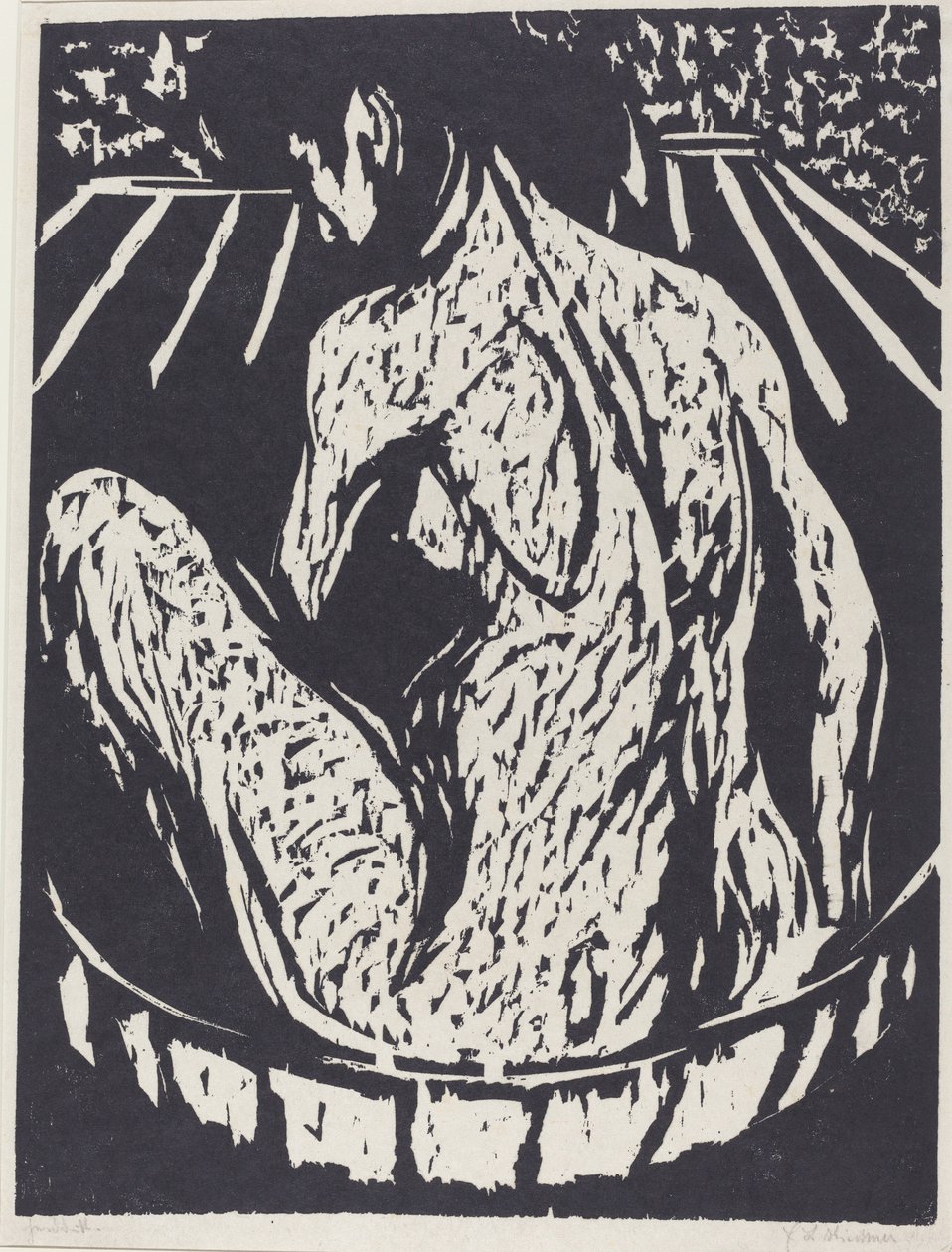 Naken kvinna av Ernst Ludwig Kirchner