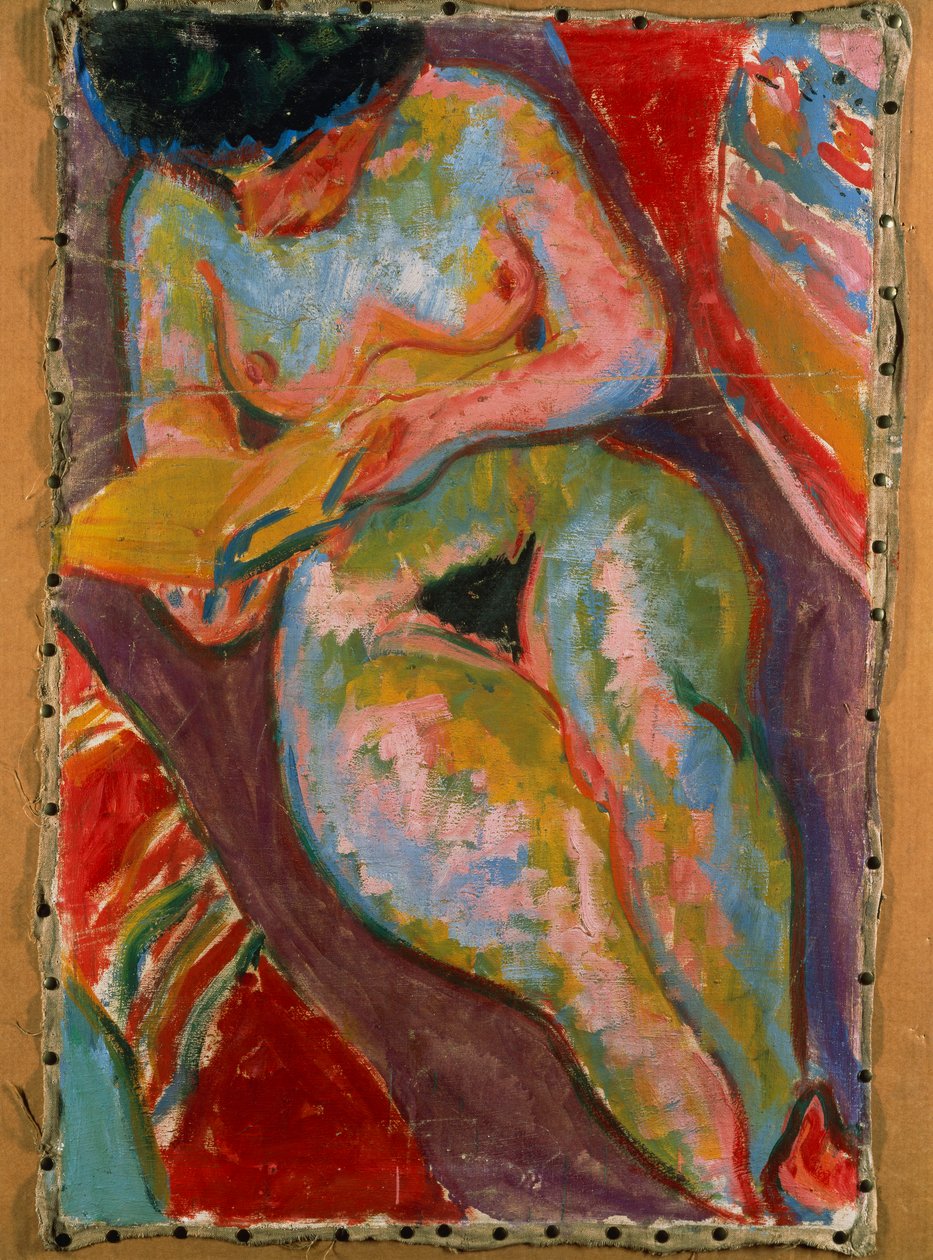 Naken kvinna av Ernst Ludwig Kirchner