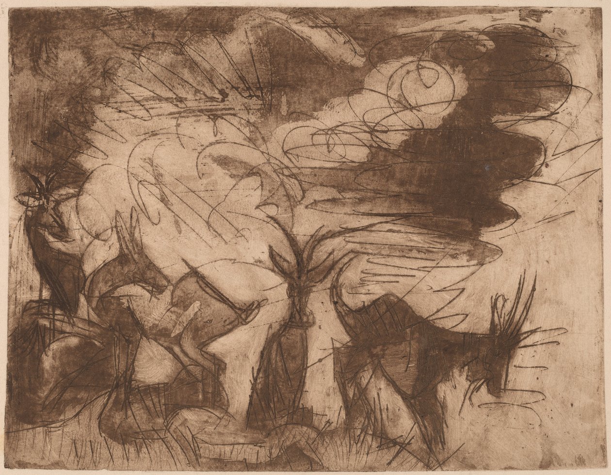 Getter och moln av Ernst Ludwig Kirchner