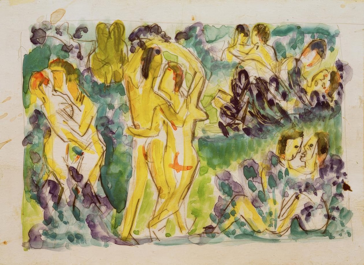 Älskar trädgård av Ernst Ludwig Kirchner
