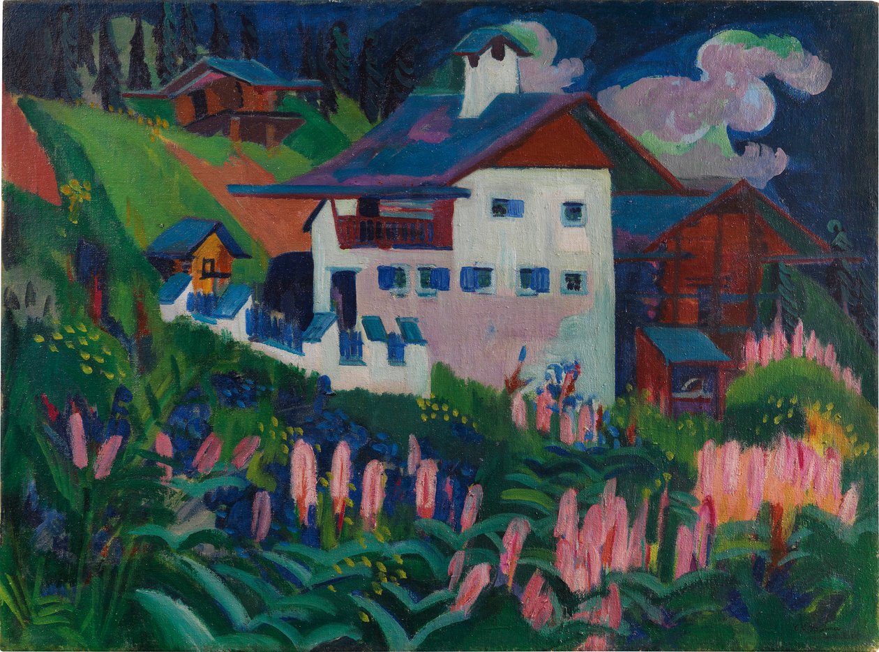 Vårt hus, 1918-1922. av Ernst Ludwig Kirchner