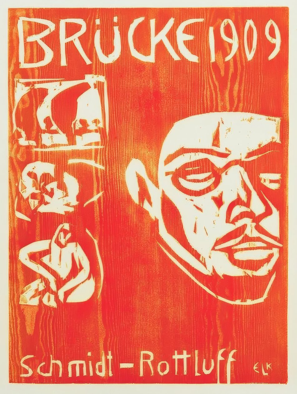 Porträtt Schmidt-Rottluff av Ernst Ludwig Kirchner
