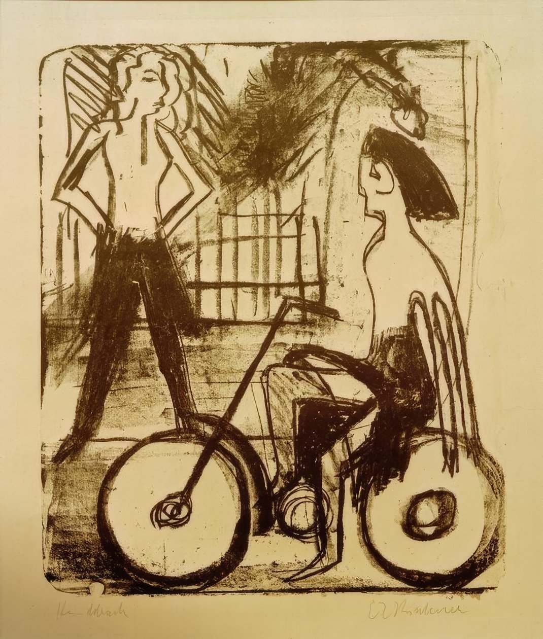 Cyklist av Ernst Ludwig Kirchner