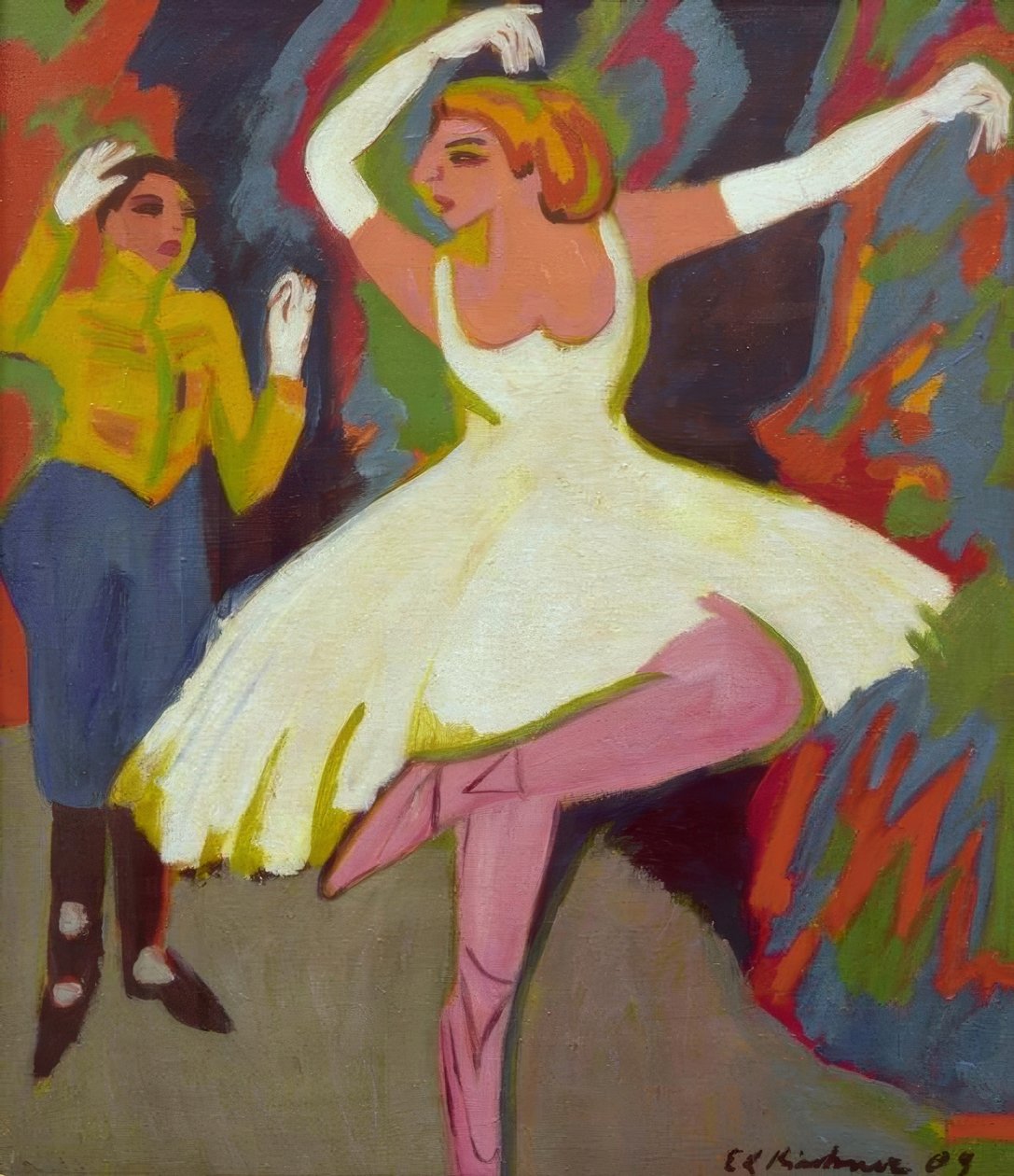 Ryskt danspar av Ernst Ludwig Kirchner