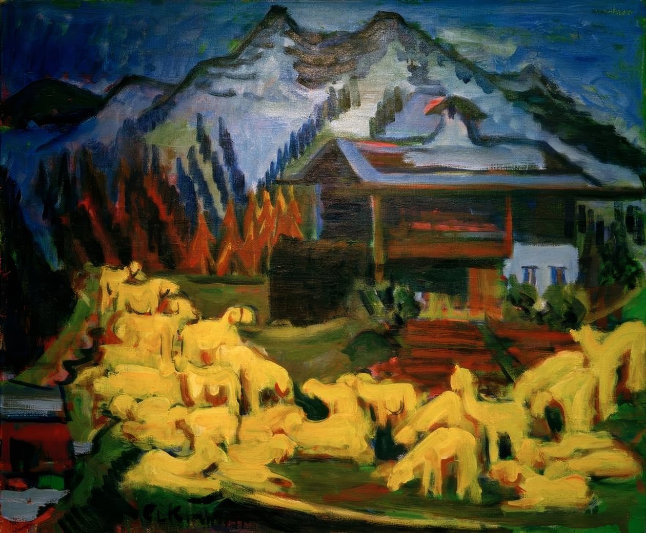 Fårflock av Ernst Ludwig Kirchner