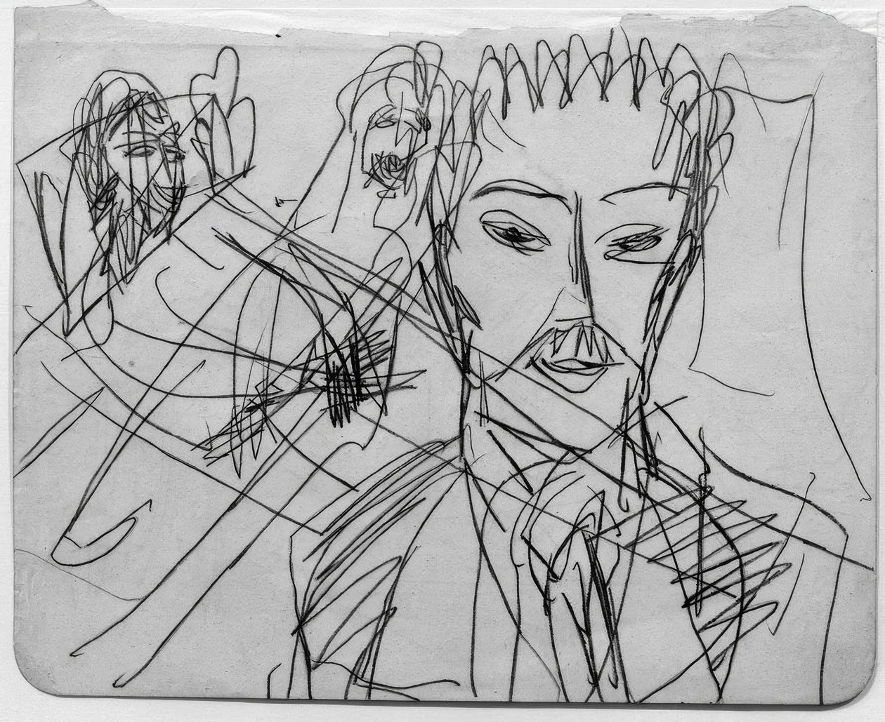 Skizze zu Människodjuret av Ernst Ludwig Kirchner