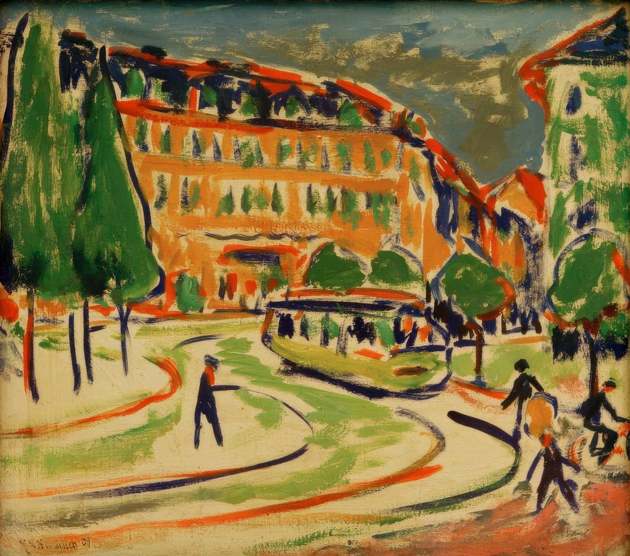 Spårvagn i Dresden av Ernst Ludwig Kirchner