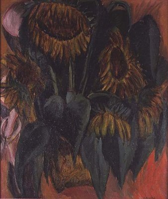 Solrosor av Ernst Ludwig Kirchner
