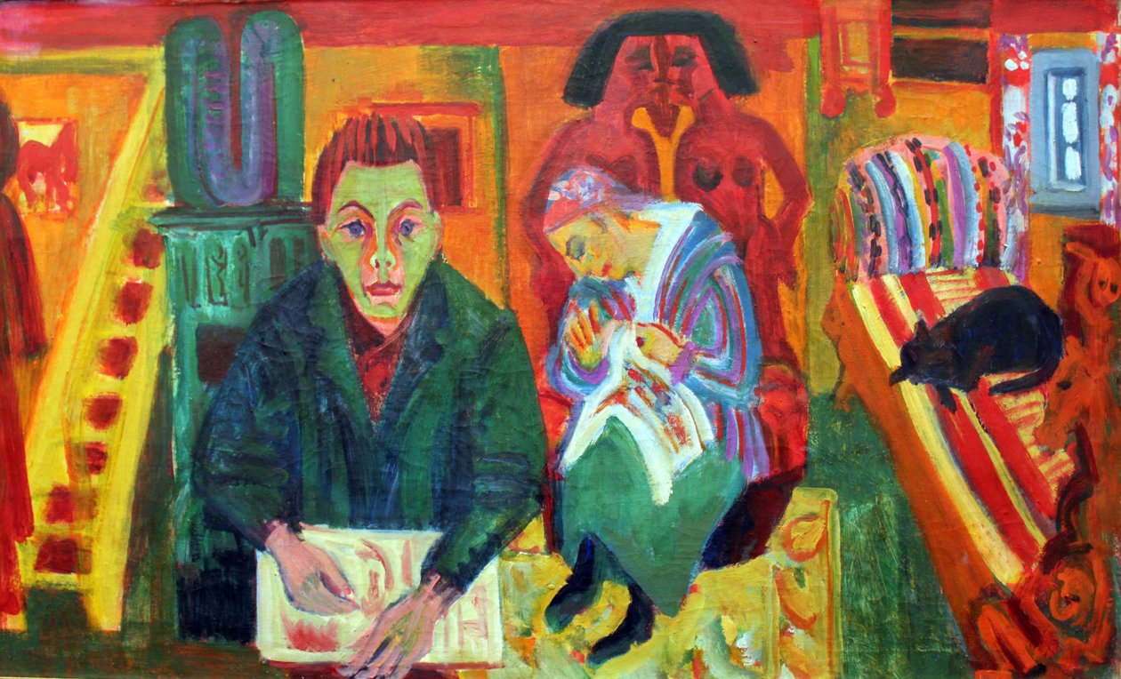 Vardagsrummet av Ernst Ludwig Kirchner