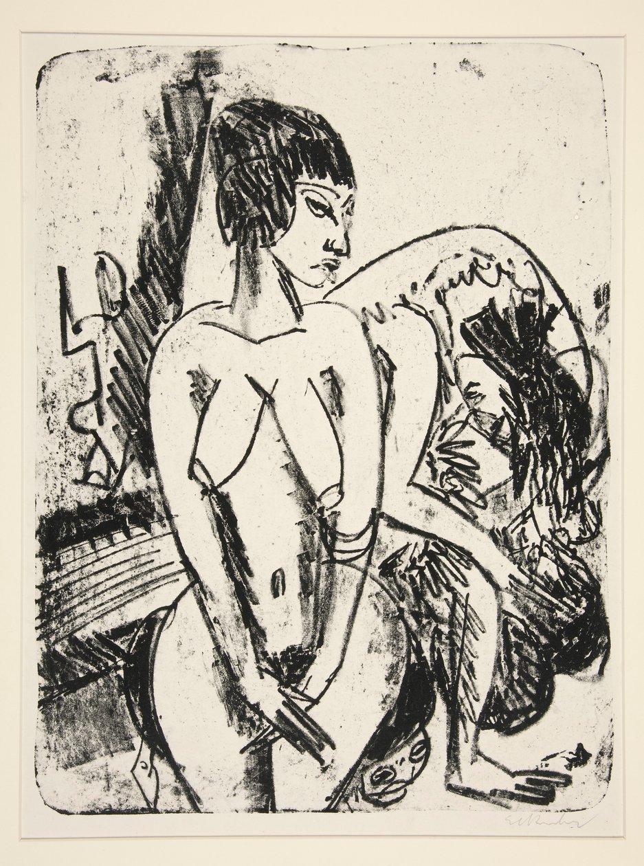 Två kvinnor av Ernst Ludwig Kirchner