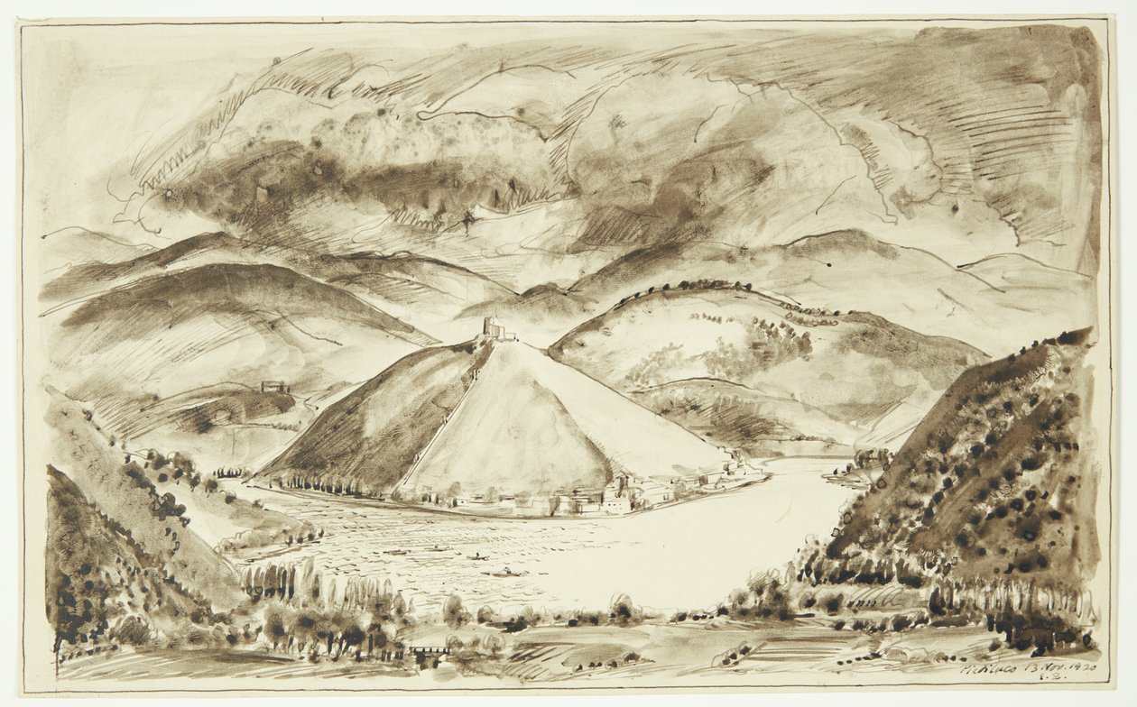 Italienskt landskap av Ernst Zeuthen