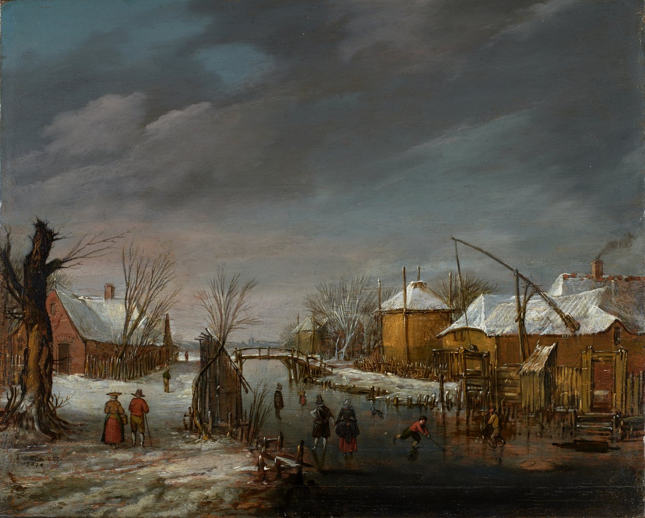 Vinterscen av Esaias I van de Velde