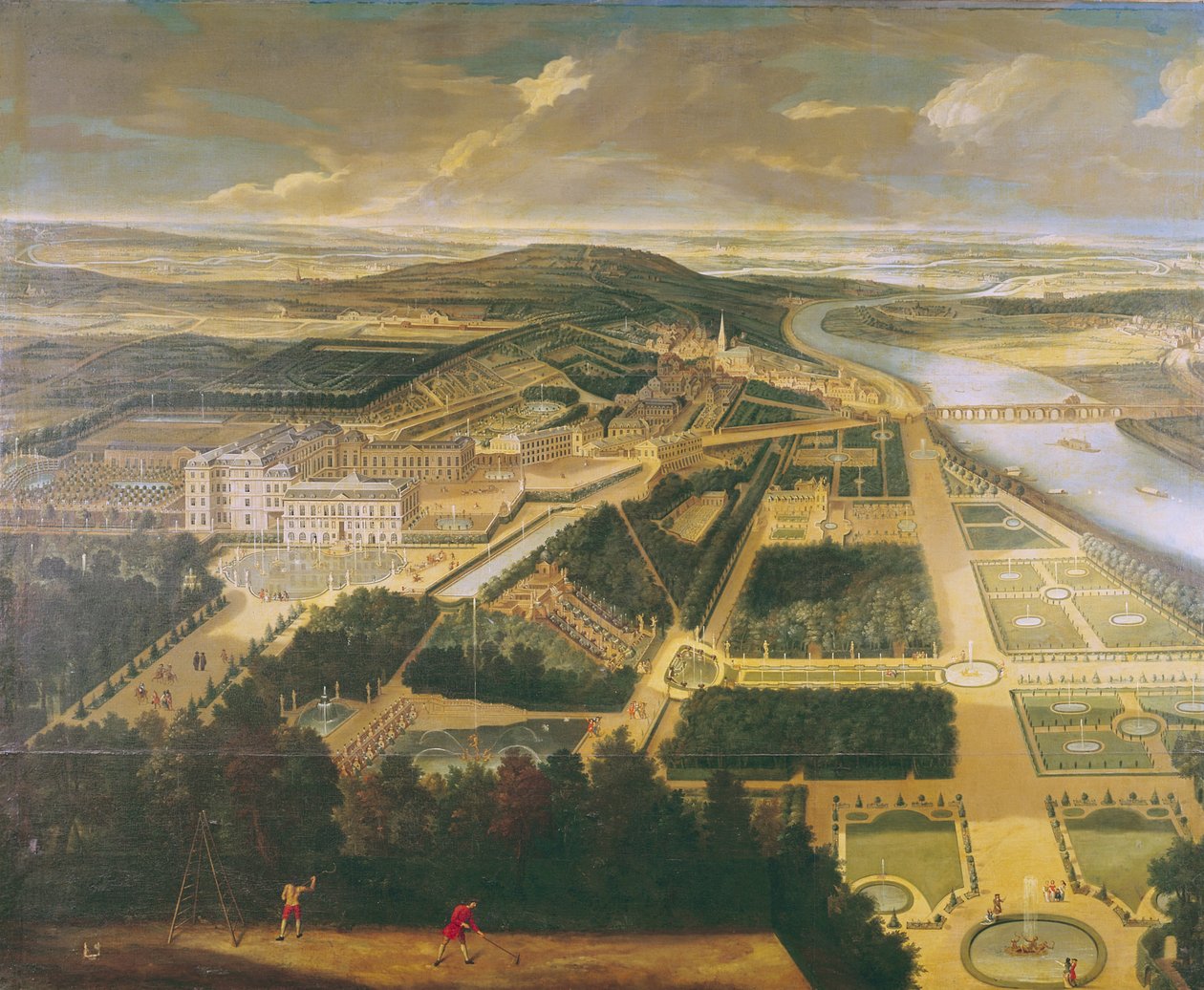 Vaaiga i le Chateau ma Faatoaga o St. Cloud, swed av Etienne Allegrain