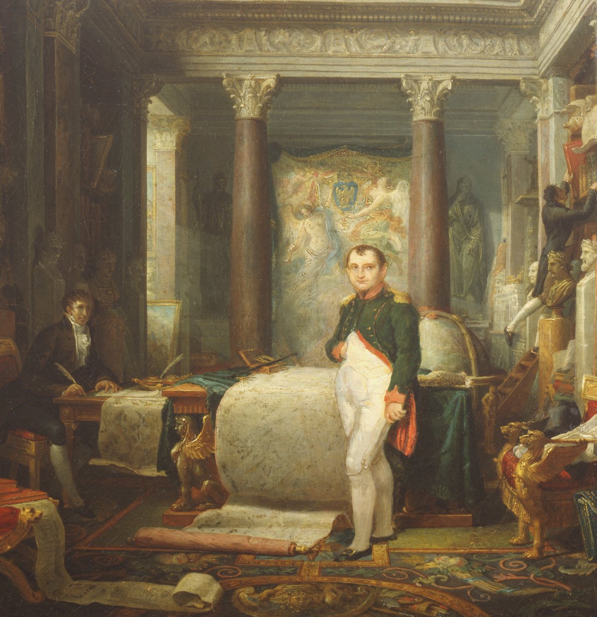 Napoleon på sitt kontor av Etienne Barthelemy Garnier