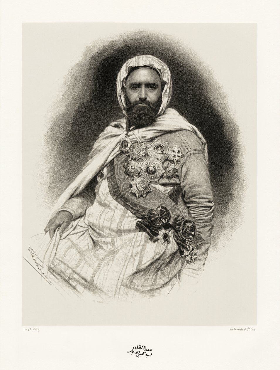 Abd-El-Kader, 1865-66 av Etienne Carjat