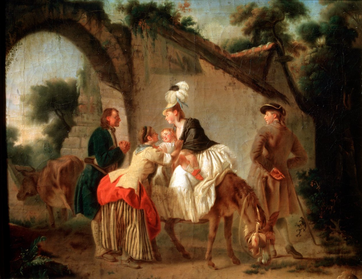 Farväl till den våta sjuksköterskan, 1777. av Etienne Aubry