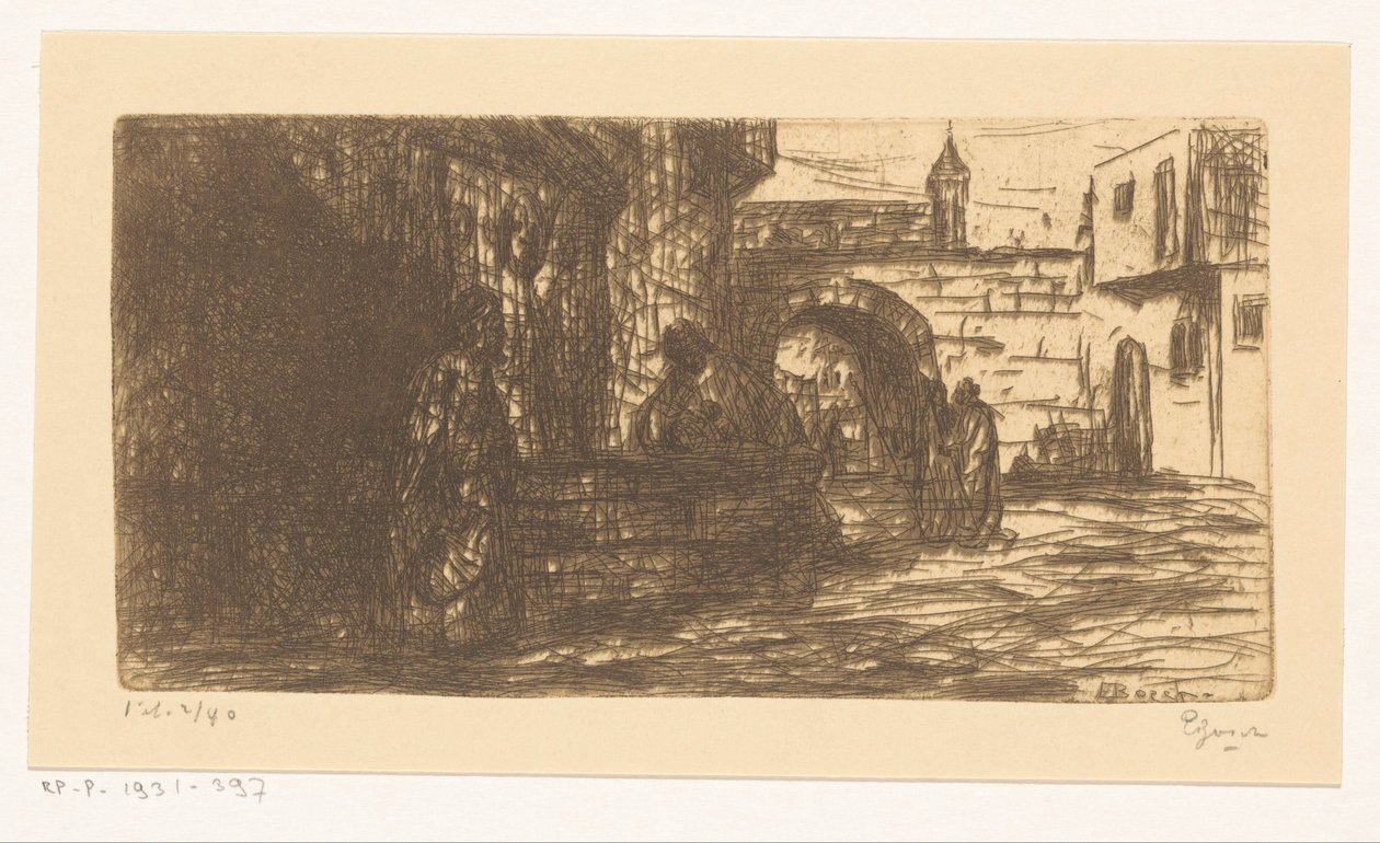 Oberammergau av Etienne Bosch (signed by artist)