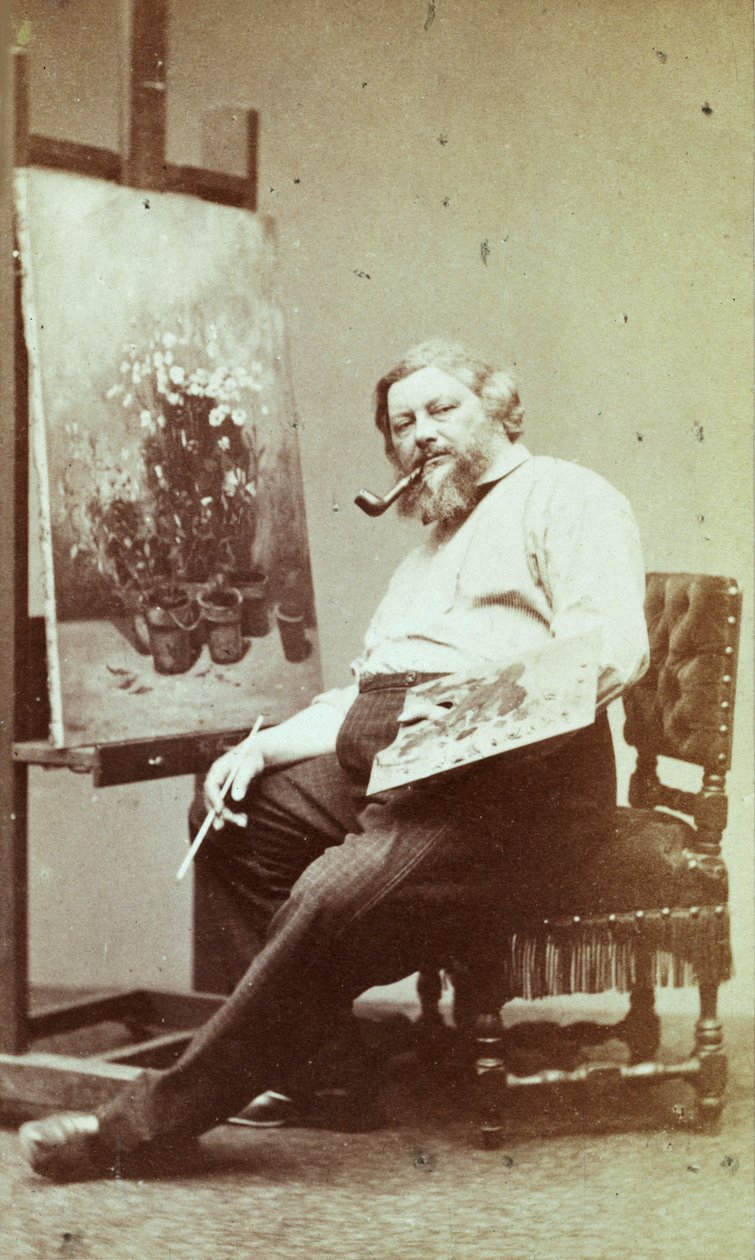 Gustave Courbet, 1860-talet. av Etienne Carjat
