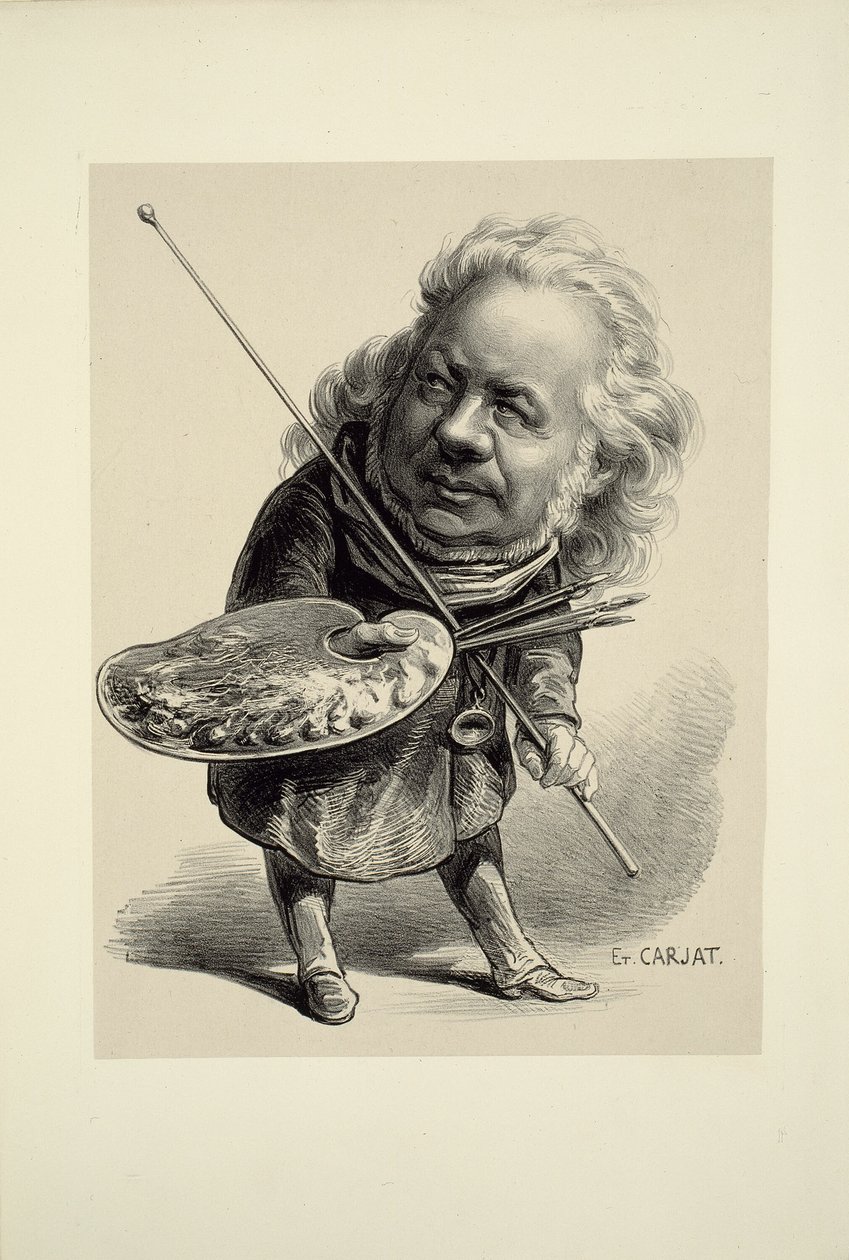 Porträtt av Honoré Daumier av Etienne Carjat