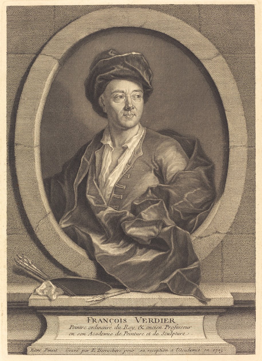 Francois Verdier av Etienne Desrochers after Jean Ranc