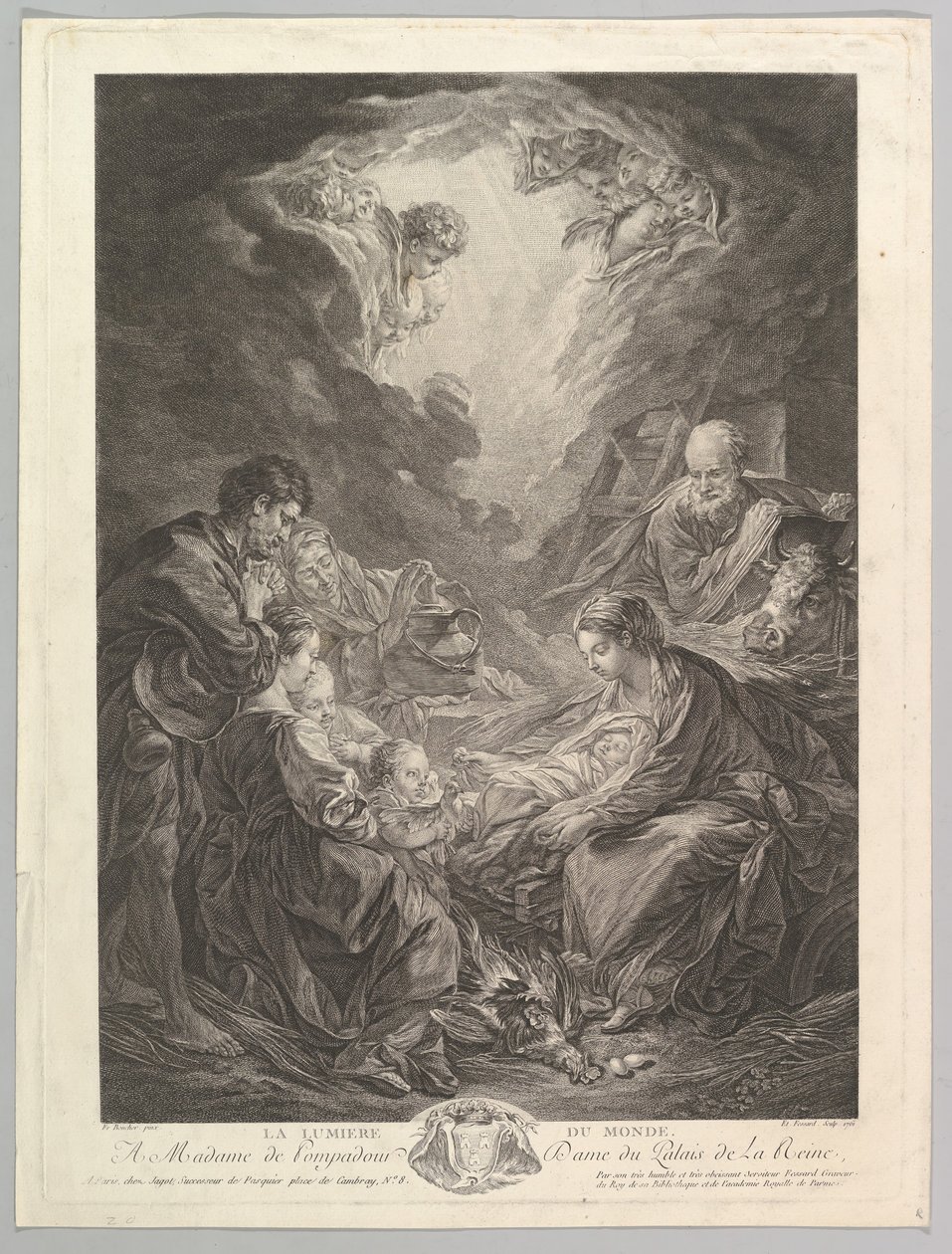 Världens ljus, 1761. av Etienne Fessard