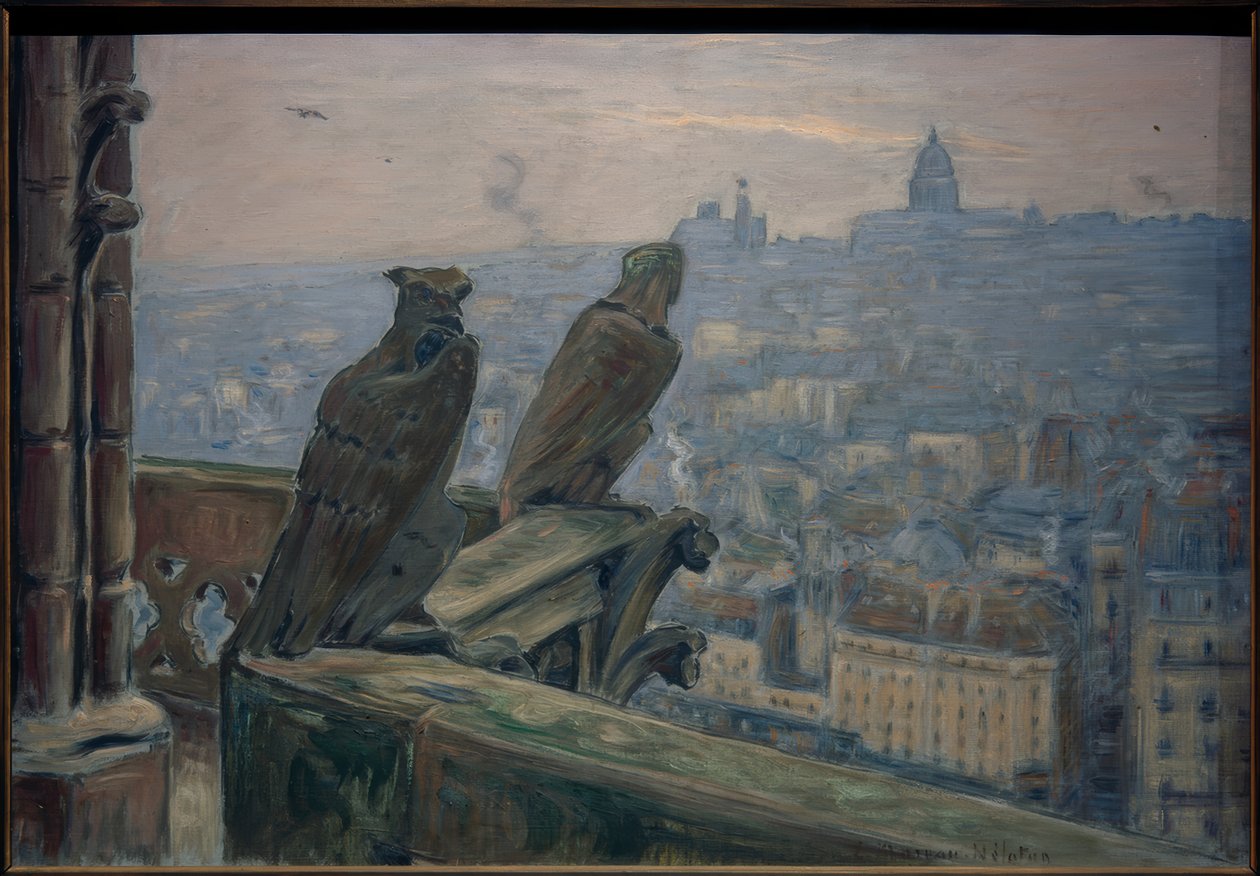 Paris sett från Notre-Dame av Etienne Moreau Nelaton