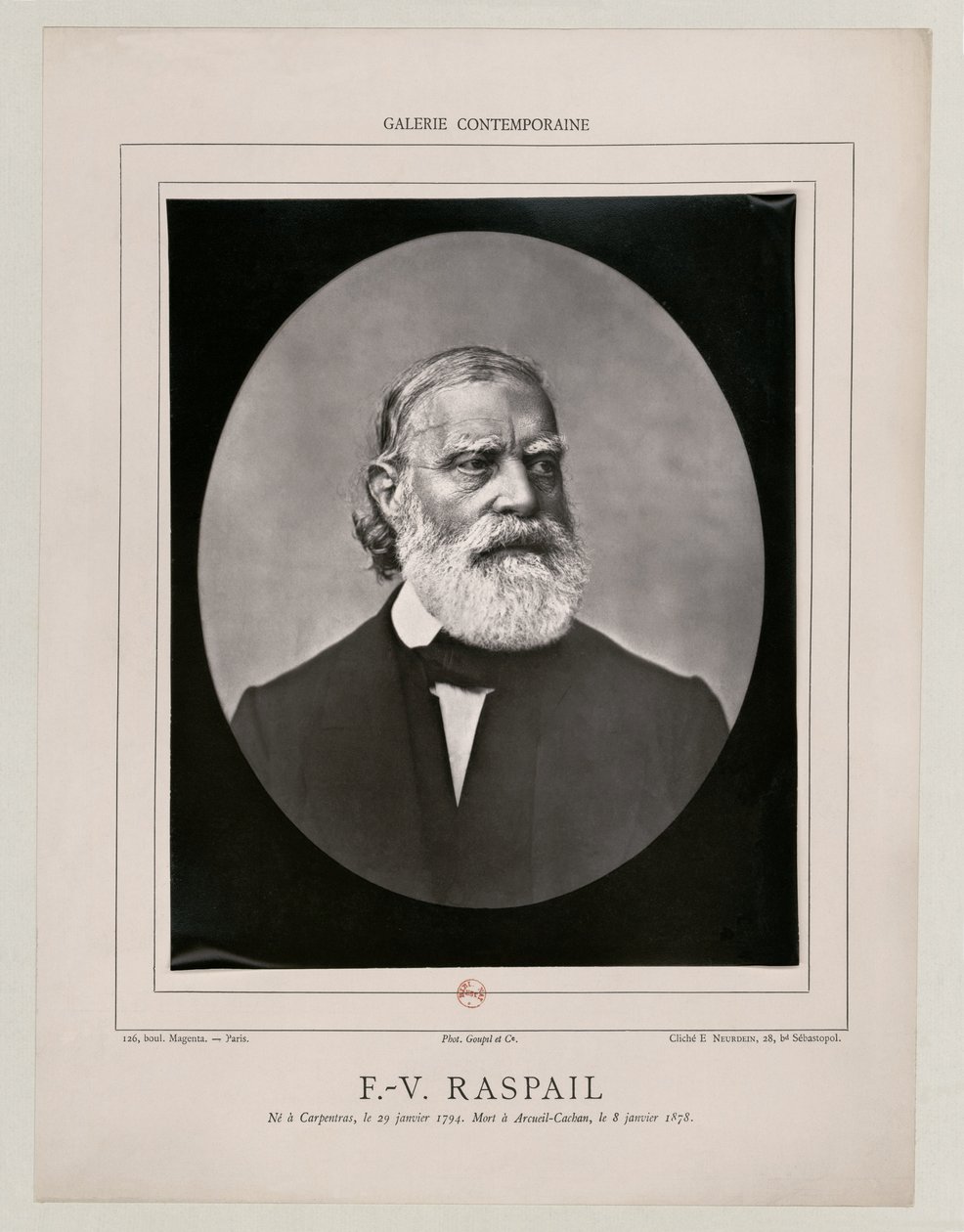 François Vincent Raspail Neurdein BNF Gallica av Etienne Neurdein