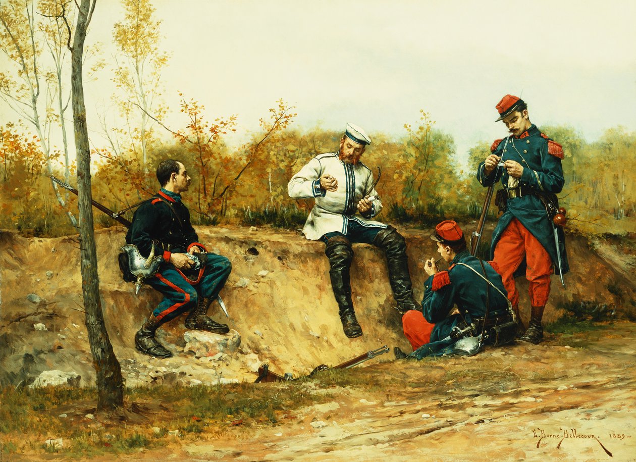 Fången, 1889 av Etienne Prosper Berne Bellecour