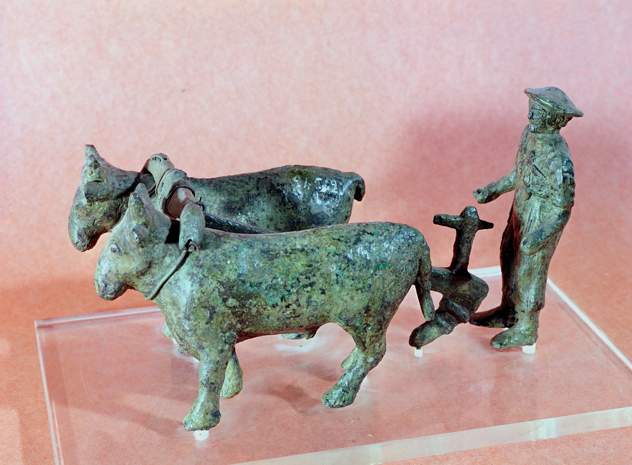 Plogmannen från Arezzo, från Cerveteri, 600-talet f.Kr. (brons) av Etruscan