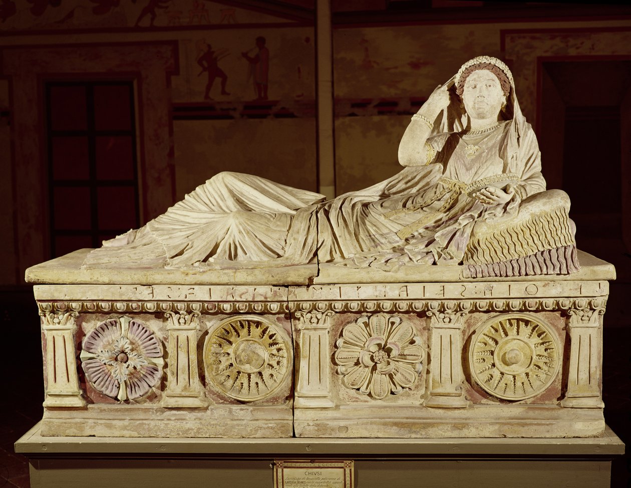Sarkofagen av Larthia Seianti (terrakotta) av Etruscan