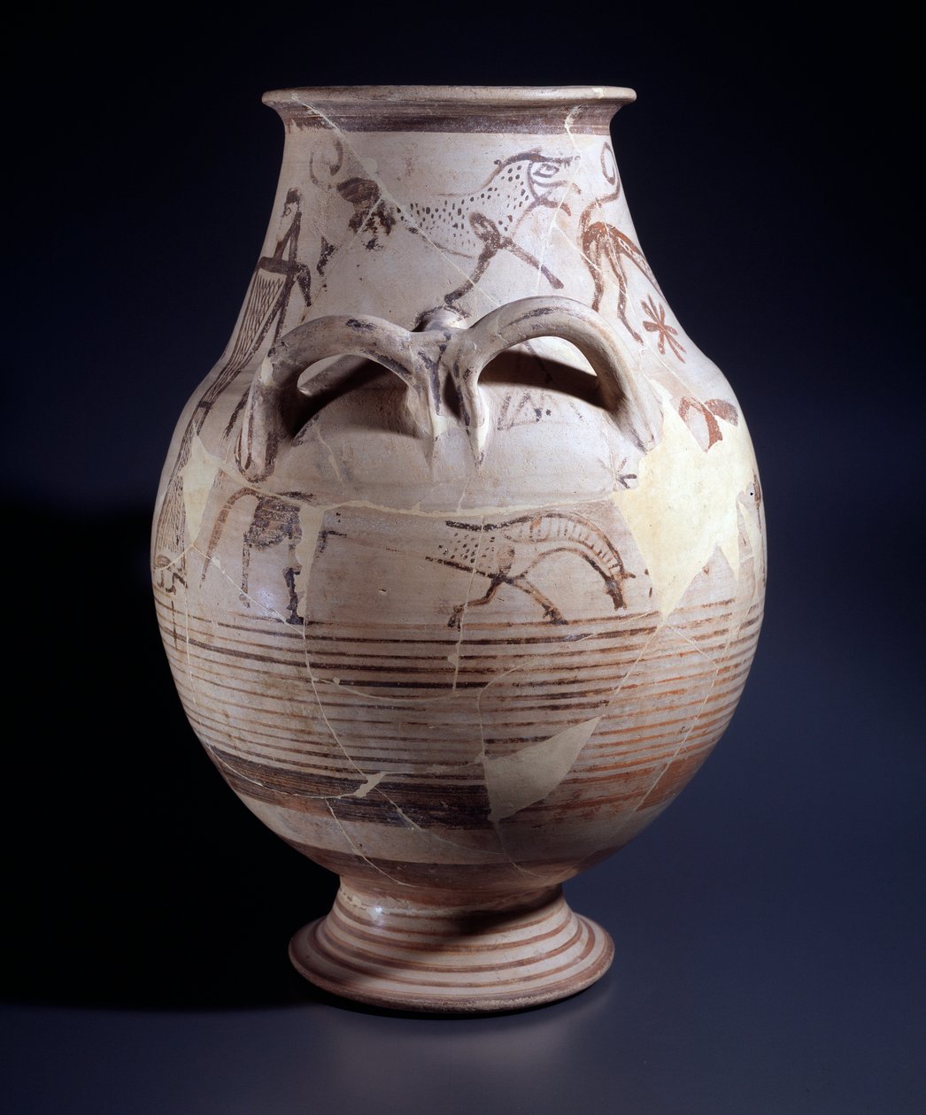 Terrakottakrater, 680-660 f.Kr av Etruscan