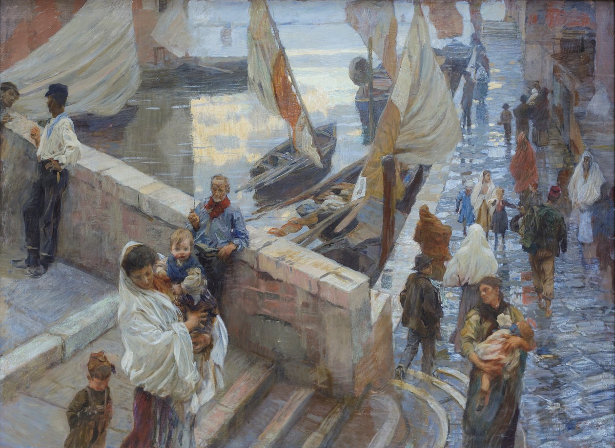 Efter regnet i Chioggia av Ettore Tito