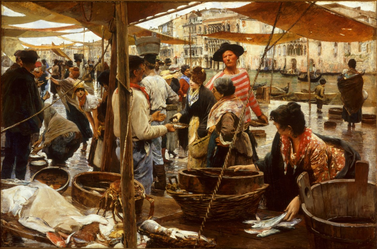 Gamla Fiskmarknaden av Ettore Tito